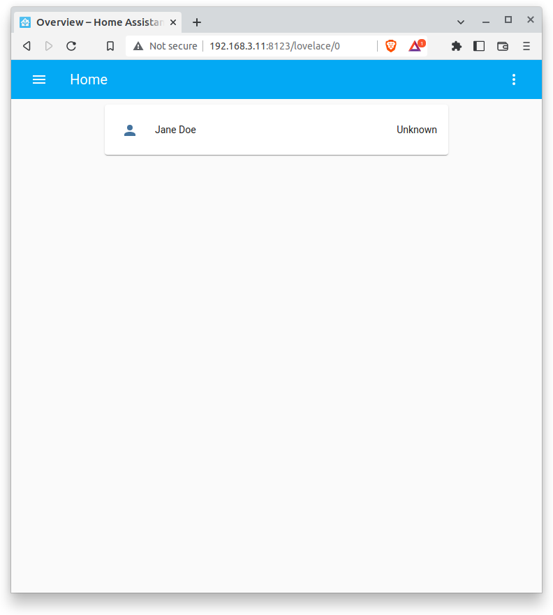 image of  homeassistant empty dashboard