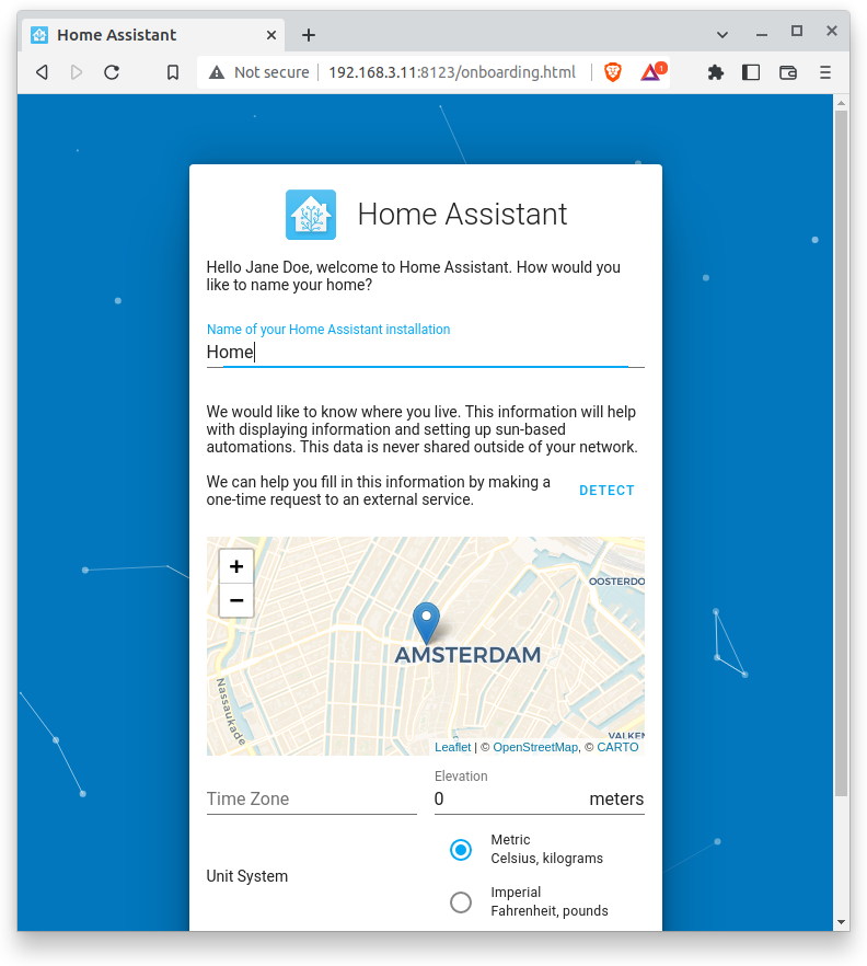 image of  homeassistant getting location