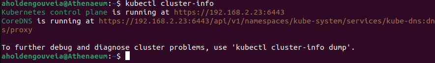 image of kubectl able to talk to the server