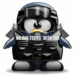 NO one fscks with Tux.  Linux.  For the Truly hardcore